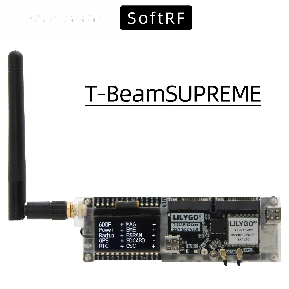 Esp32 S3 - Плата разработки LILYGO SoftRF T-BeamSUPREME ESP32-S3