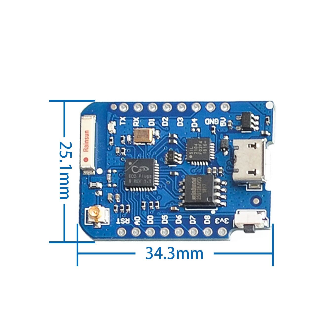 WEMOS D1 Mini Pro 4M 16M байт  – обзор и цена Esp8266 Nodemcu